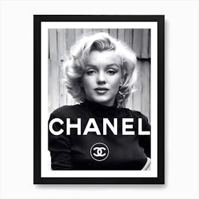 Marilyn Monroe Chanell Luxury Fashion Art Print