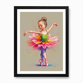 Little Ballerina 2 Art Print