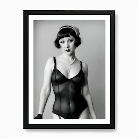 1920's Burlesque Dancer ~Reimagined 53 Art Print