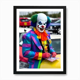 Very Creepy Clown - Reimagined 14 Art Print