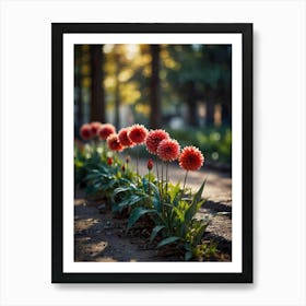 Dahlias Art Print