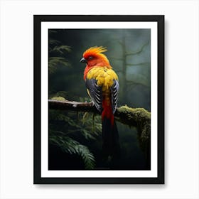Tropical Elegance: Andean Bird Wall Poster Art Print