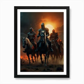 Knights Of The Old West Art Print