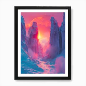 Ice Landscape Art Print