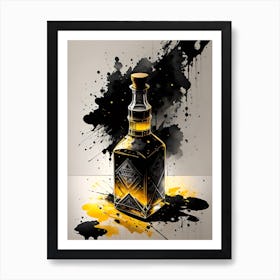 Bourbon Bottle Art Print