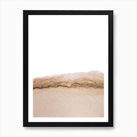 Abstract neutral watercolor Art Print