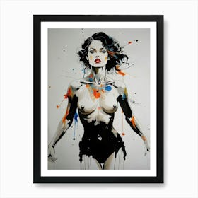 Captivating woman Art Print