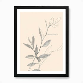 Ivy leaves Art Print