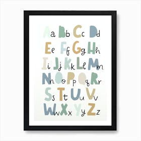 Boys Alphabet Print Art Print