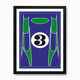 917 Hippie Car, Racing Design Art Print