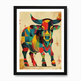 Bull Canvas Art Art Print