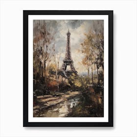 Eiffel Tower Paris France Pissarro Style 23 Art Print