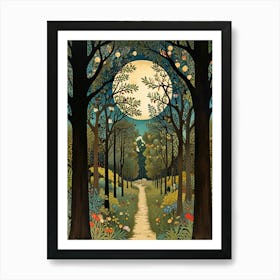 William Morris Path To The Moon Art Print