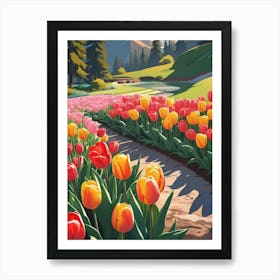 Tulip Field 6 Art Print