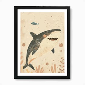 Shark & Fish In The Ocean Art Print