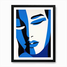 'Blue Woman' 4 Art Print