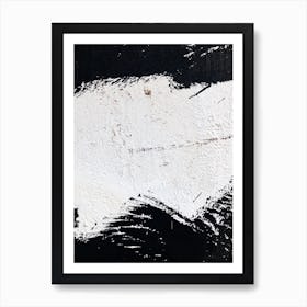 Black Paint On A Wall 6 Art Print