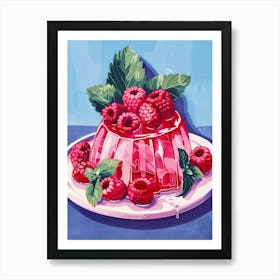 Rasperry Jelly Vintage Cookbook Illustration 4 Art Print