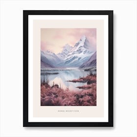 Dreamy Winter National Park Poster  Aoraki Mount Cook National Park New Zealand 1 Art Print
