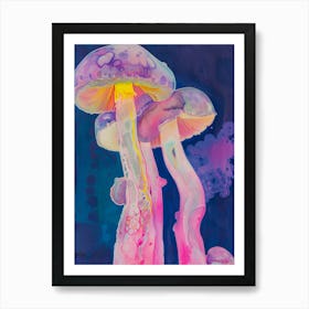 Mushroom Painting Art Print