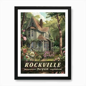 Rockville Retro - A Glimpse of Maryland’s Charm Poster Art Print