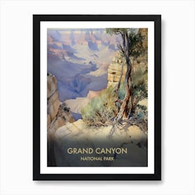 Grand Canyon National Park Watercolour 4 Art Print