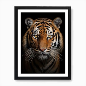 Tiger Art In Photorealism Style 4 Art Print