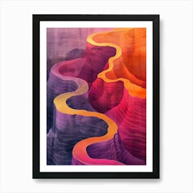 Grand Canyon Abstract Painting Art Print