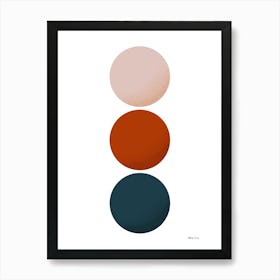 103..Modern boho art, cohesive colors. Art Print