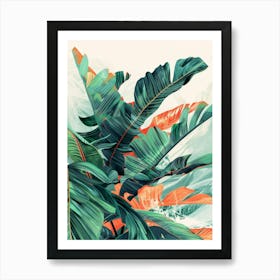 Tropical Leaves 118 Art Print