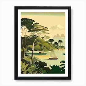 Mactan Island Philippines Rousseau Inspired Tropical Destination Art Print