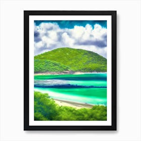 Culebra Island Puerto Rico Soft Colours Tropical Destination Art Print