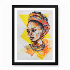 African Woman 206 Art Print