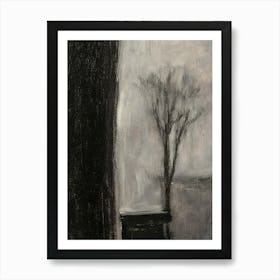 Tree In The Window Art Print