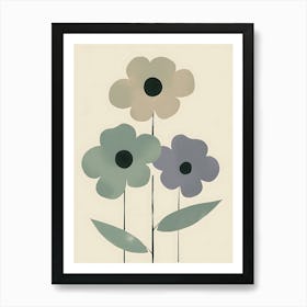 Three Flowers 1 Art Print