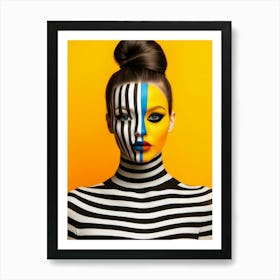 Geometric Portrait 0009 Geometric Portrait 0011 Geo Face 1 13 Art Print