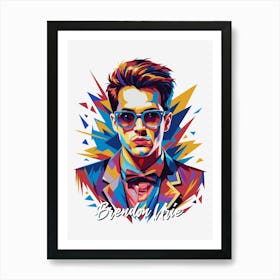 Brendon Urie Panic! At The Disco 01, Portrait Music WPAP Pop Art Art Print