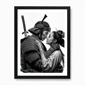 Samurai Romance Art Print