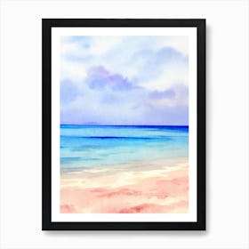 Boracay Beach 2, Philippines Watercolour Art Print