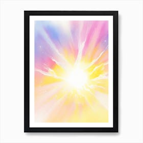 Solar Flare Gouache Space Art Print