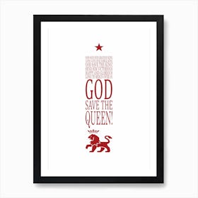 God Save The Queen Art Print