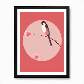 Minimalist Swallow 2 Illustration Art Print