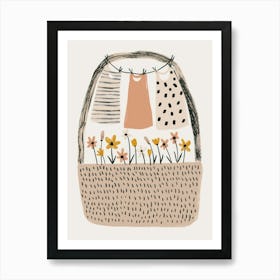 Basket Of Clothes 7 Art Print