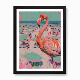 Pink Flamingo 1 Art Print