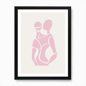 Abstract Pink Figure 2 Art Print