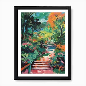Central Park Conservatory Garden Usa Painting 1 Art Print