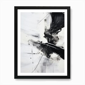 Timeless Reverie Abstract Black And White 10 Art Print