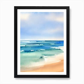 South Curl Curl Beach 2, Australia Watercolour Art Print