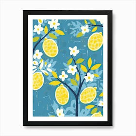 Lemons Illustration 5 Art Print