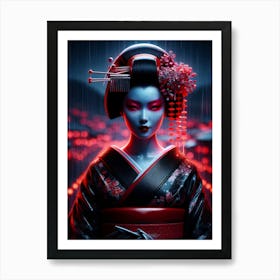 Japan Geisha Visual 117 Art Print